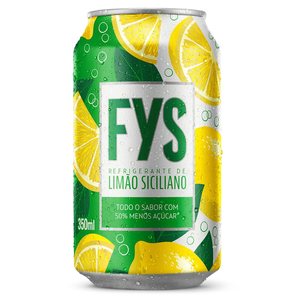 Refrigerante Limão Siciliano FYs Lata 350ml