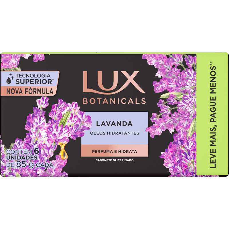 Sabonete Lux Botanicals Lavanda 6x85g