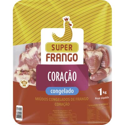 Coração de Frango Super Frango Congelado 1kg
