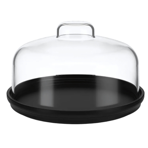 Porta Queijo Cozy Preto Coza 14,5cm