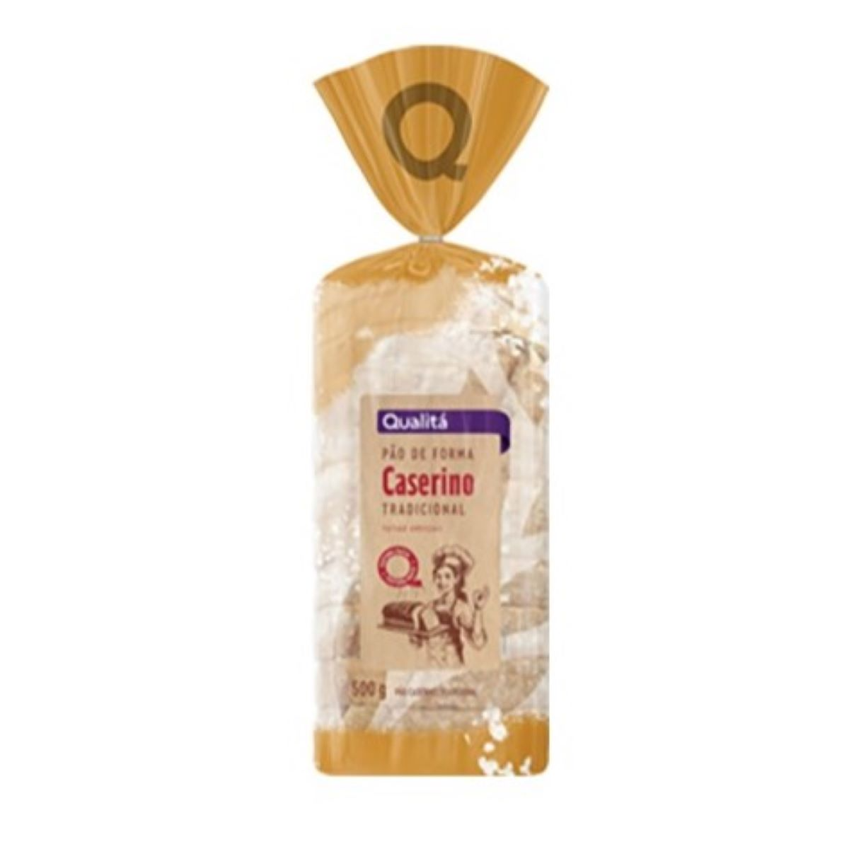 Pão de Forma Caserino Tradicional Qualitá Pacote 500g