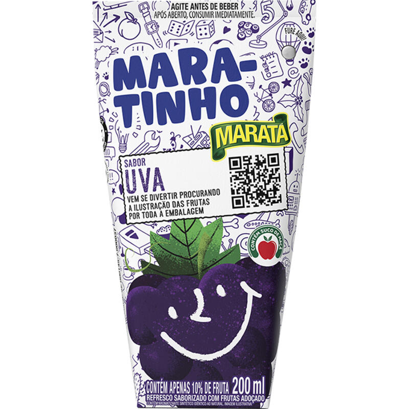 Refresco Líquido Mara-tinho Uva 200ml