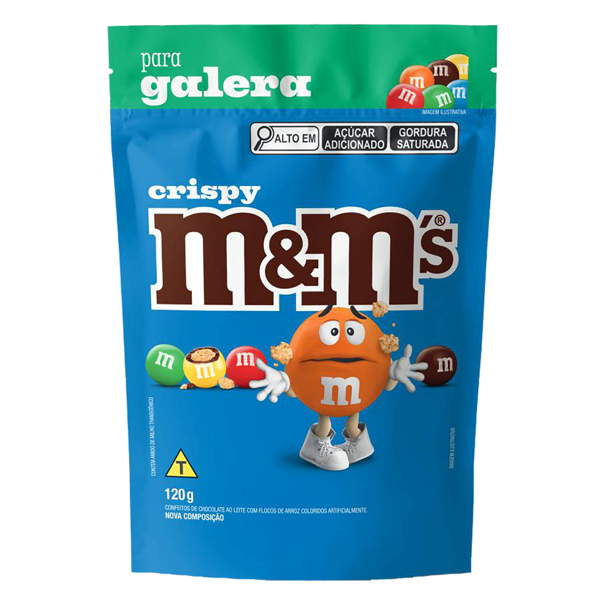 Confeito de Chocolate M&M's Crispy 120g