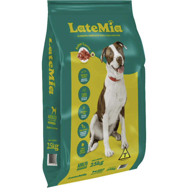 Alimento para Cães Latemia Adulto Carne 25kg