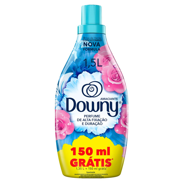 Amaciante de Roupa DOWNY Concentrado Brisa de Verão 1.5l Grátis 150ml