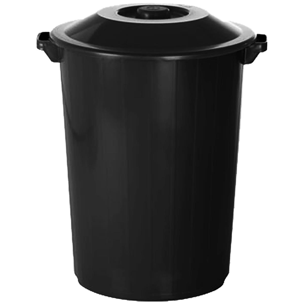 Lixeira Recycle Plasvale 64 Litros - Preta - Ref. 377LP8990