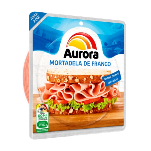Mortadela de Frango Aurora Fatiada 180g
