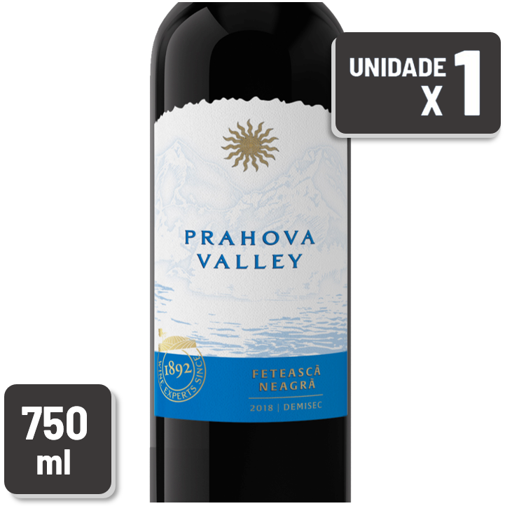 Vinho Prahova Valley Feteasca Neagra Garrafa Vidro 750ml