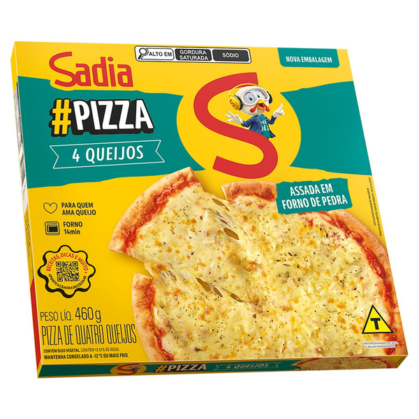 Pizza 4 Queijos Sadia 460g