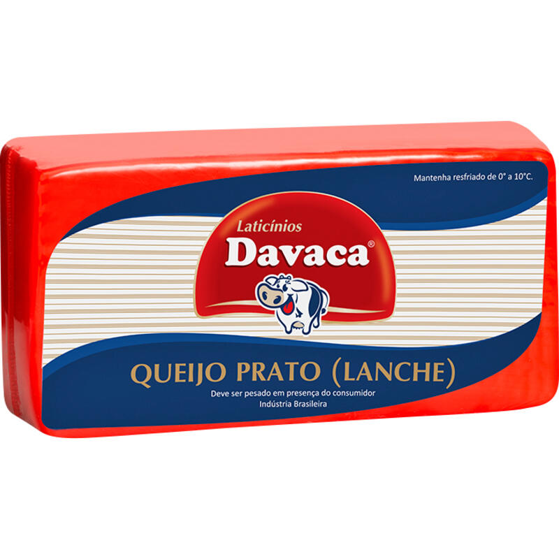 Queijo Prato Lanche Davaca Preço por quilo na peça