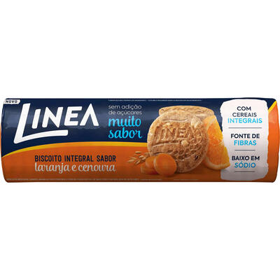 Biscoito Sem Açúcar Linea Laranja e Cenoura 100g