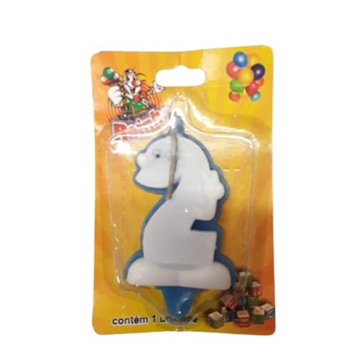 Vela De Aniversário Numerada Karentinha Azul Rainha N°2