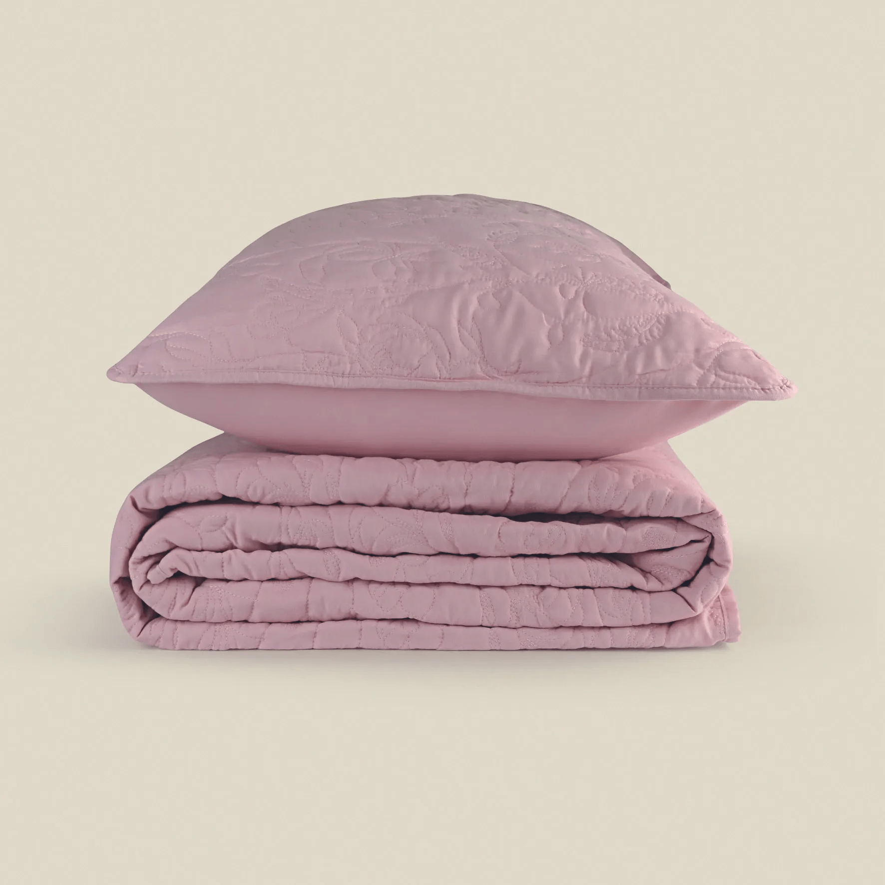 Kit Colcha Casal Microfibra Flower- A\CASA
