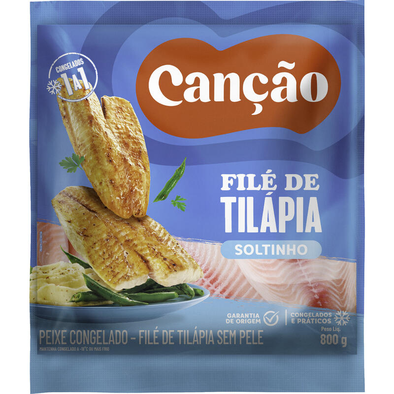 Filé de Tilápia Canção Congelado 800g