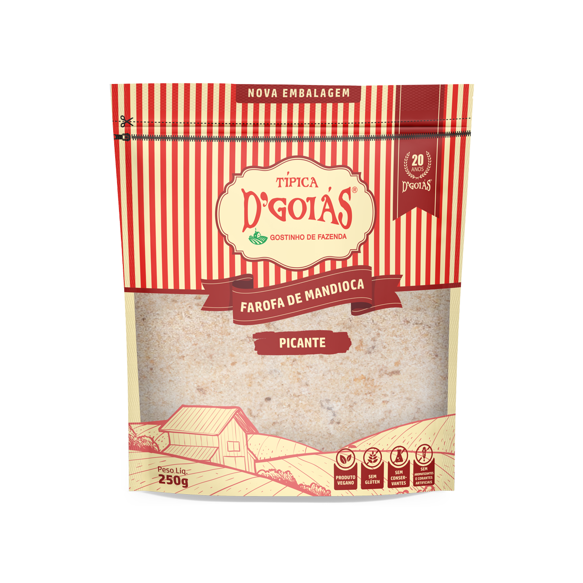Farofa De Mandioca Picante D GOIAS 250G