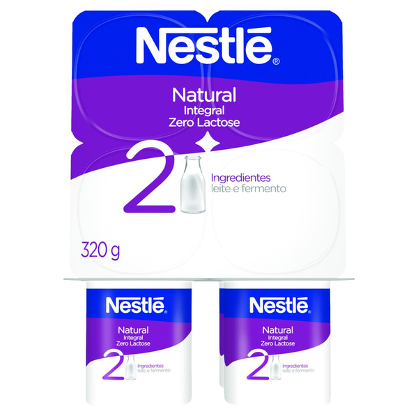 Iogurte Natural NESTLÉ Integral Zero Lactose 320g