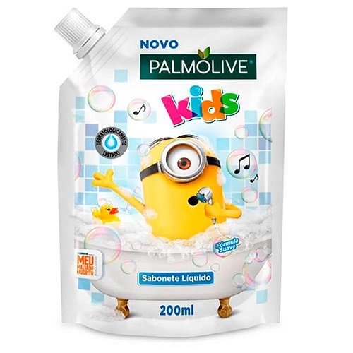 Sabonete Infantil Líquido Mix De Banana Tropical Meu Malvado Favorito Palmolive Kids Refil 200ml