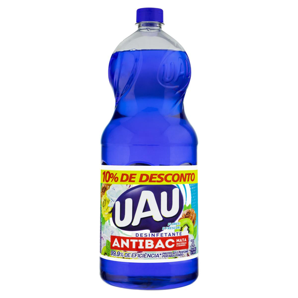 Desinfetante Antibacteriano Uau 2 Litros - Flores e Frescor - Com 10% de Desconto