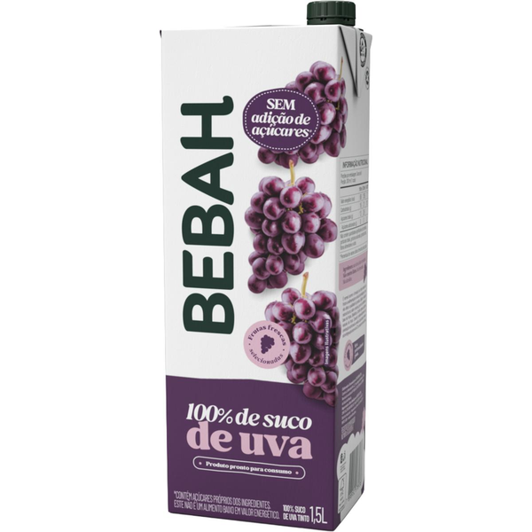 Suco Bebah 1,5 Litro - Uva - TP