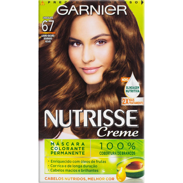Tintura Nutrisse N. 67 - Louro-escuro-dourado-acaju