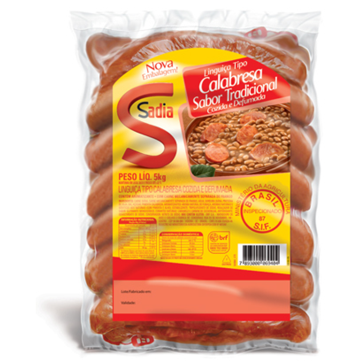 Linguiça Calabresa Defumado Sadia 500g