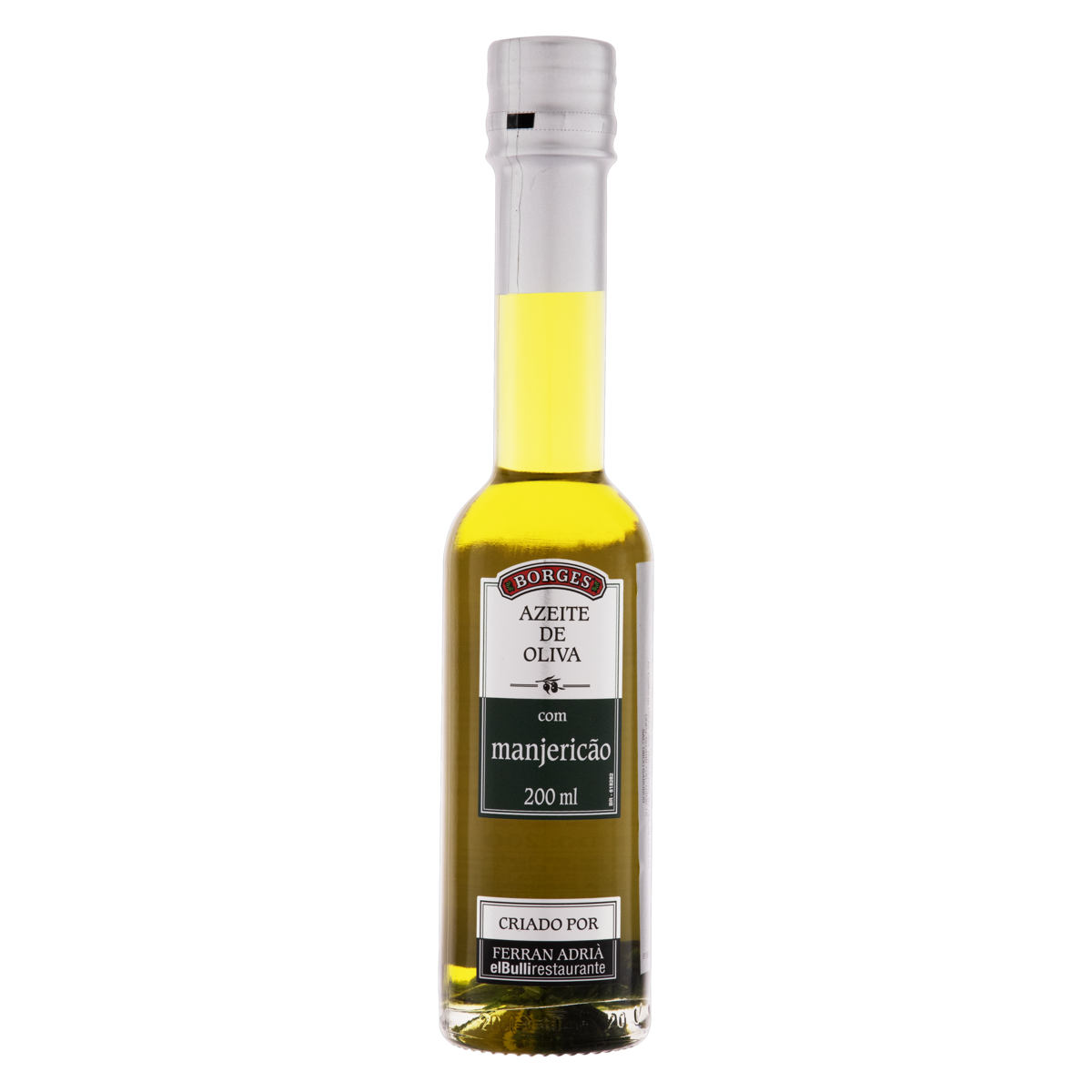Azeite de Oliva com Manjericão Espanhol Borges Ferran Adrià Vidro 200ml