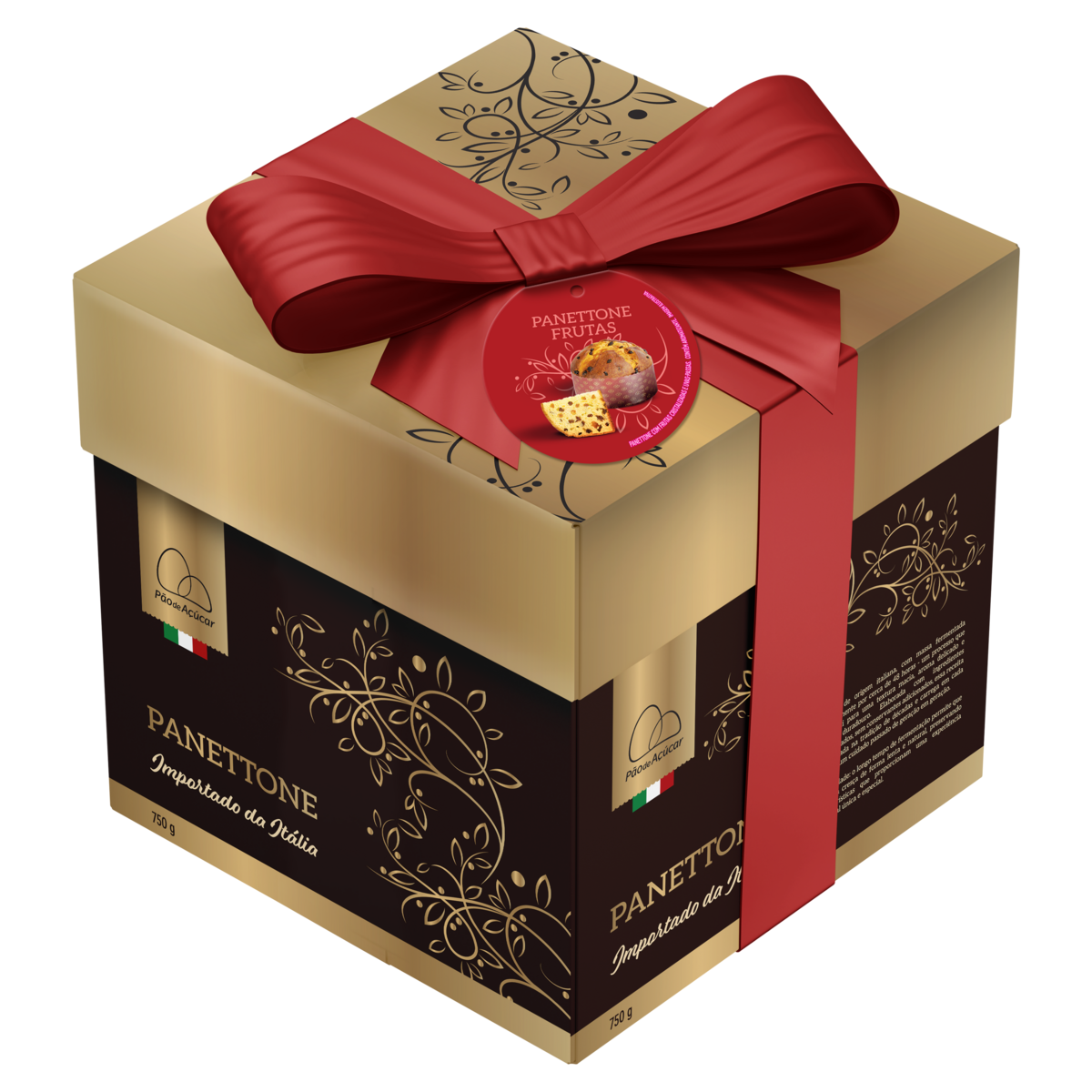 Panettone com Frutas Cristalizadas e Uvas-Passas Pão de Açúcar 750g