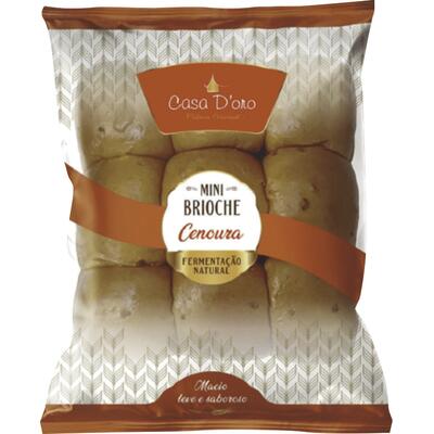Mini Pão Brioche Casa D'Oro Cenoura 270g