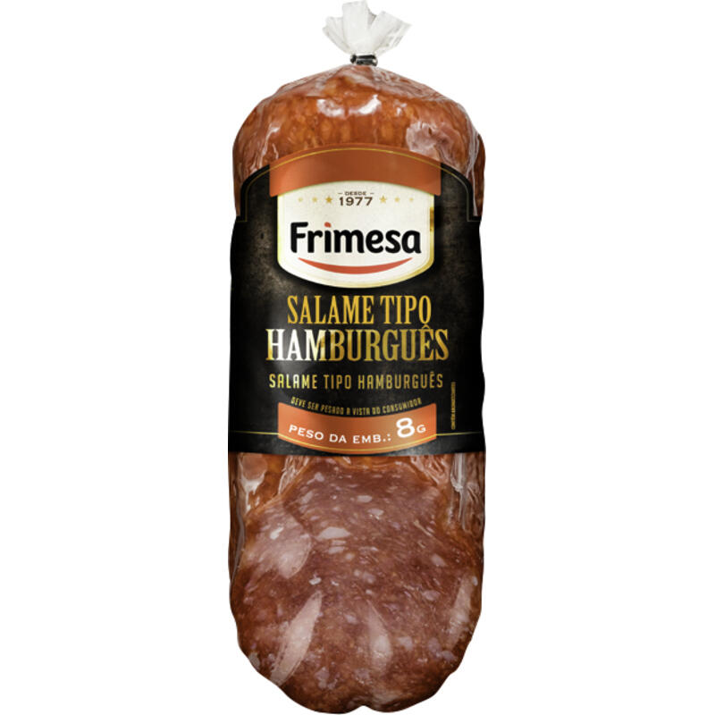 Salame tipo Hamburguês Frimesa Preço por quilo na peça