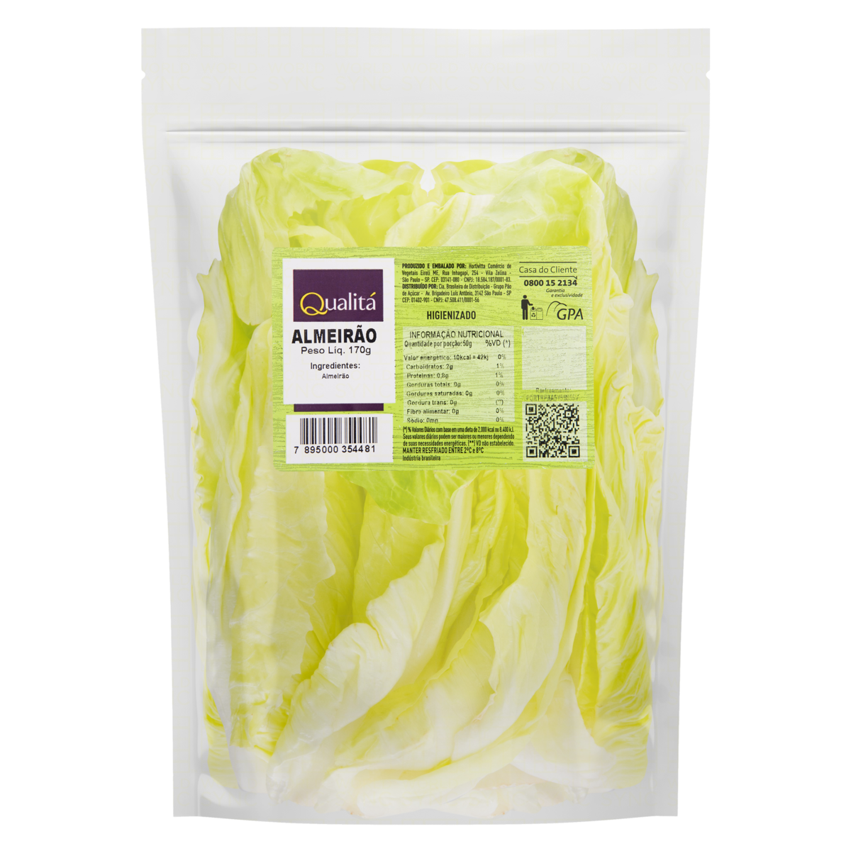 Almeirão Higienizado Qualitá 170g