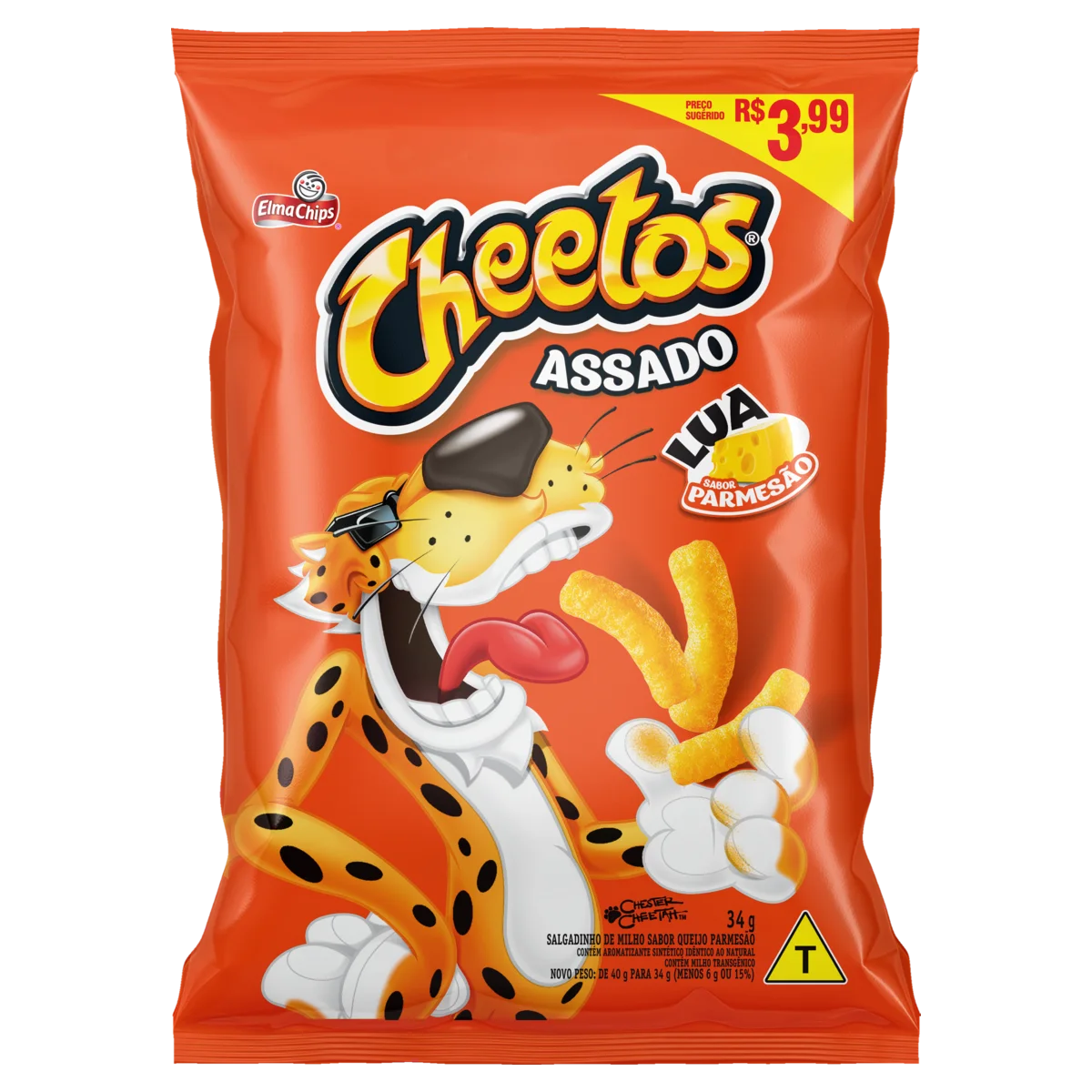 Salgadinho de Milho Lua Parmesão Cheetos Pacote 34g