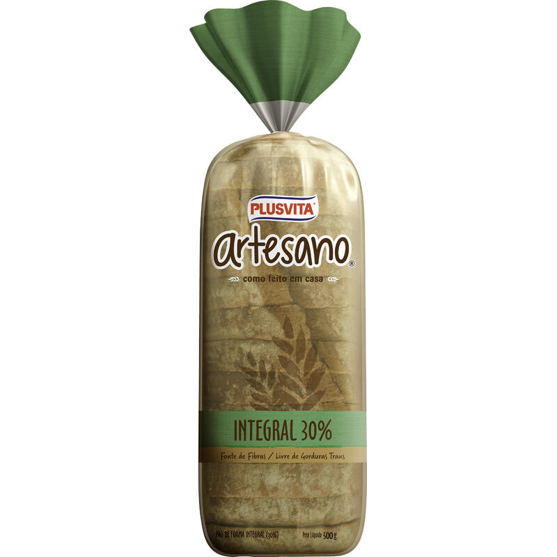 Pão de Forma Plusvita Artesano Integral 500g