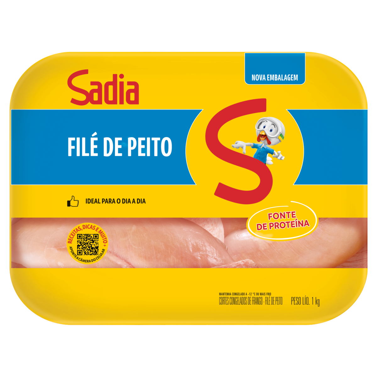 Filé de Peito de Frango Congelado Sadia 1kg