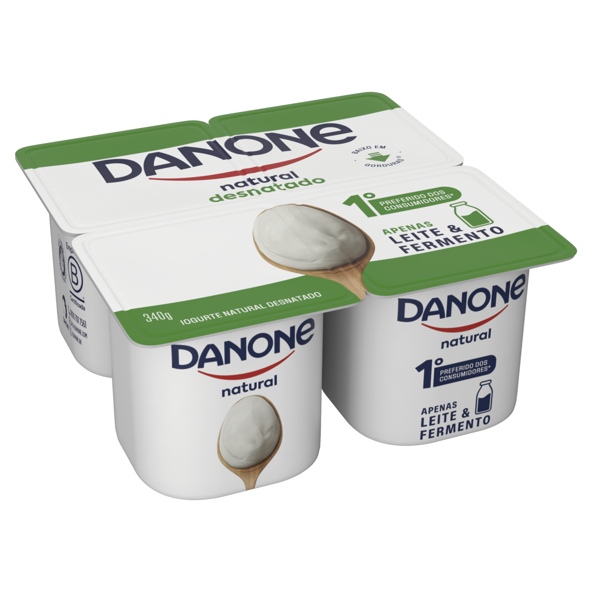 Iogurte Natural Danone Desnatado 340g