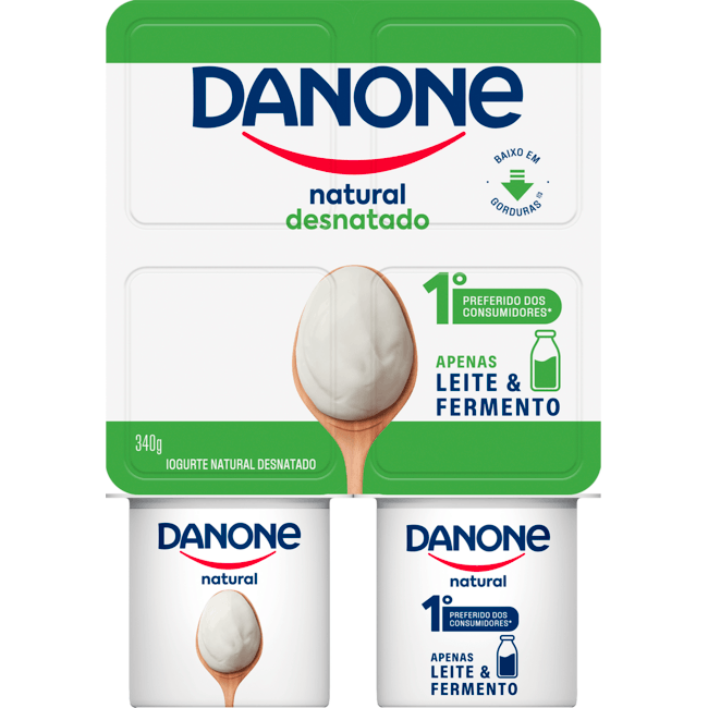 Iogurte Natural Danone Desnatado 340g