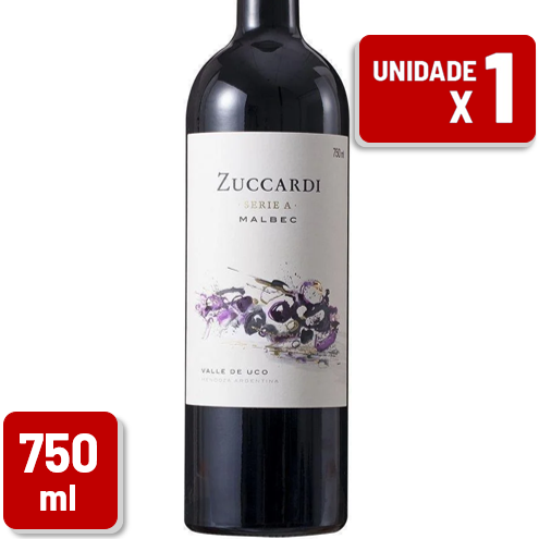 Vinho Tinto Zuccardi Serie A Malbec Seco Garrafa Vidro 750