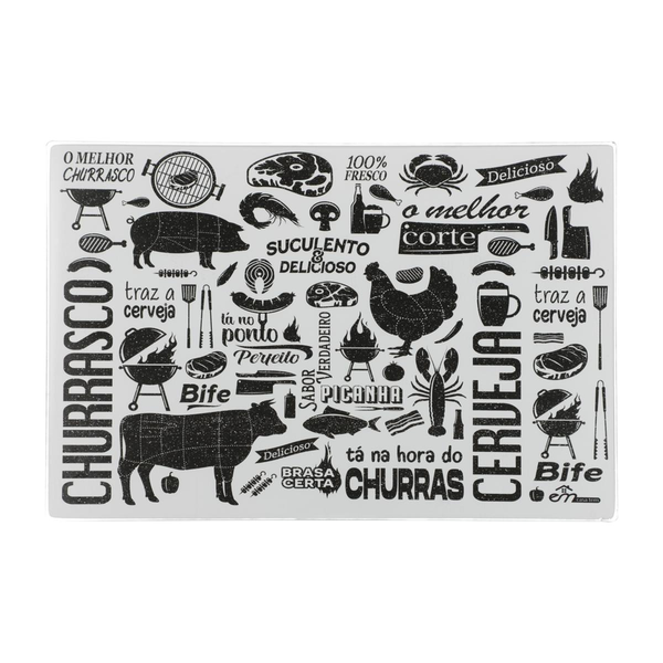 Tábua para Corte Em Casa Tem 38cm - Vidro