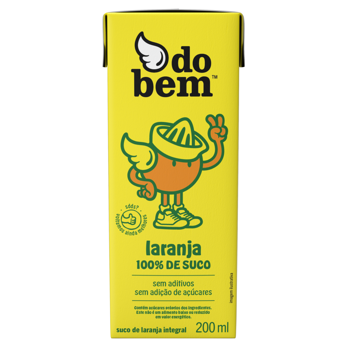Suco Integral Laranja Do Bem 200ml