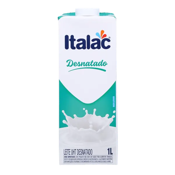 Leite Italac 1litro - Desnatado - UHT