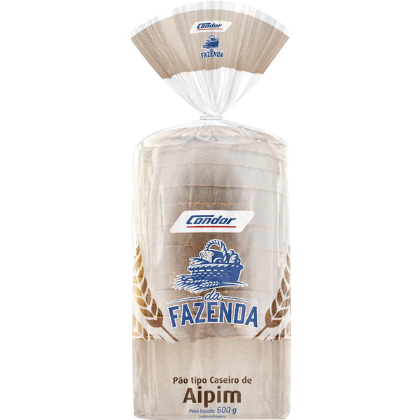 Pão da Fazenda Condor 600g - Aipim