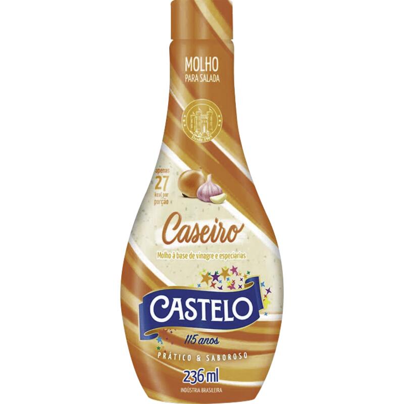 Molho para Salada Castelo Caseiro Frasco 236ml