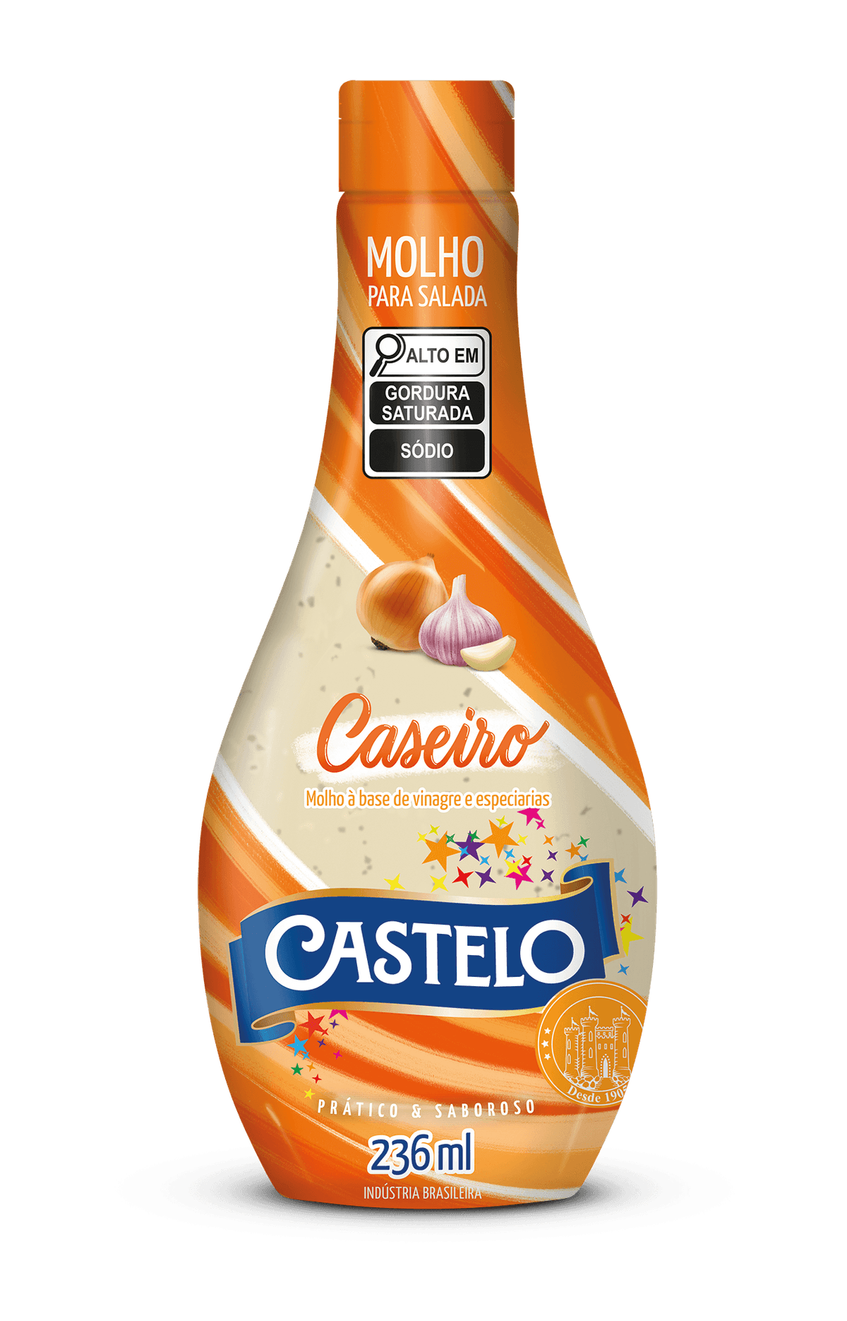 Molho para Salada Castelo Caseiro Frasco 236ml
