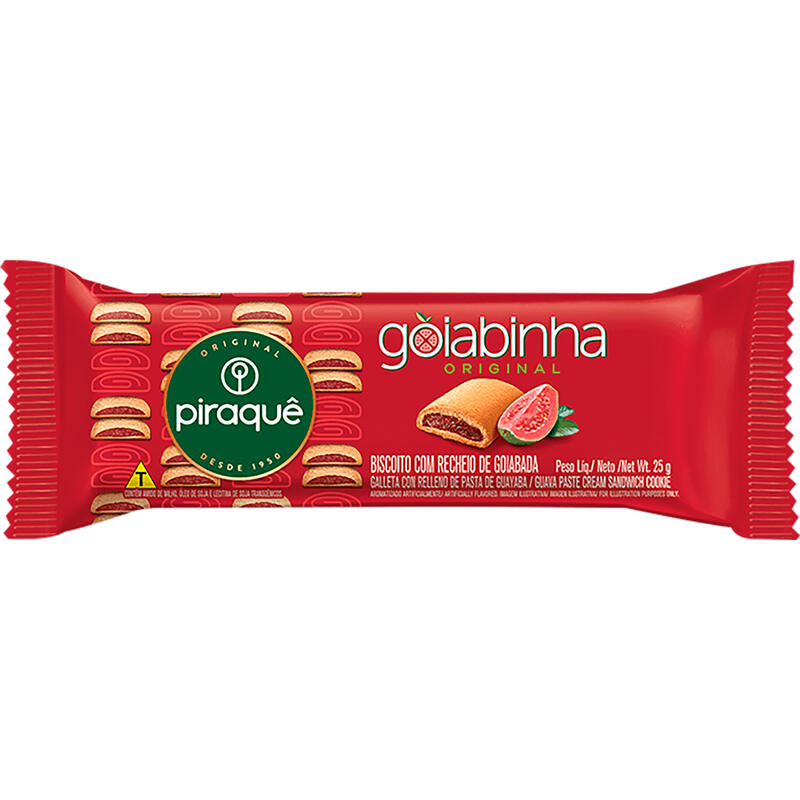Biscoito Piraquê Roladinho Goiabinha 25g
