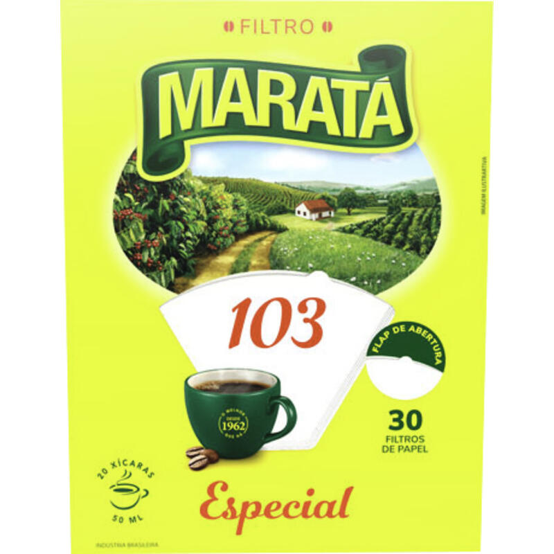 Filtro de Papel para Café Maratá Nº 103 30 un