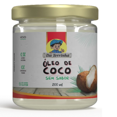 Óleo De Coco Sem Sabor Da Terrinha 200ml