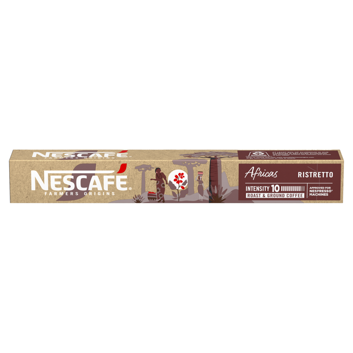 Café em Cápsula Ristretto Áfricas Nescafé Farmers Origins Caixa 44g