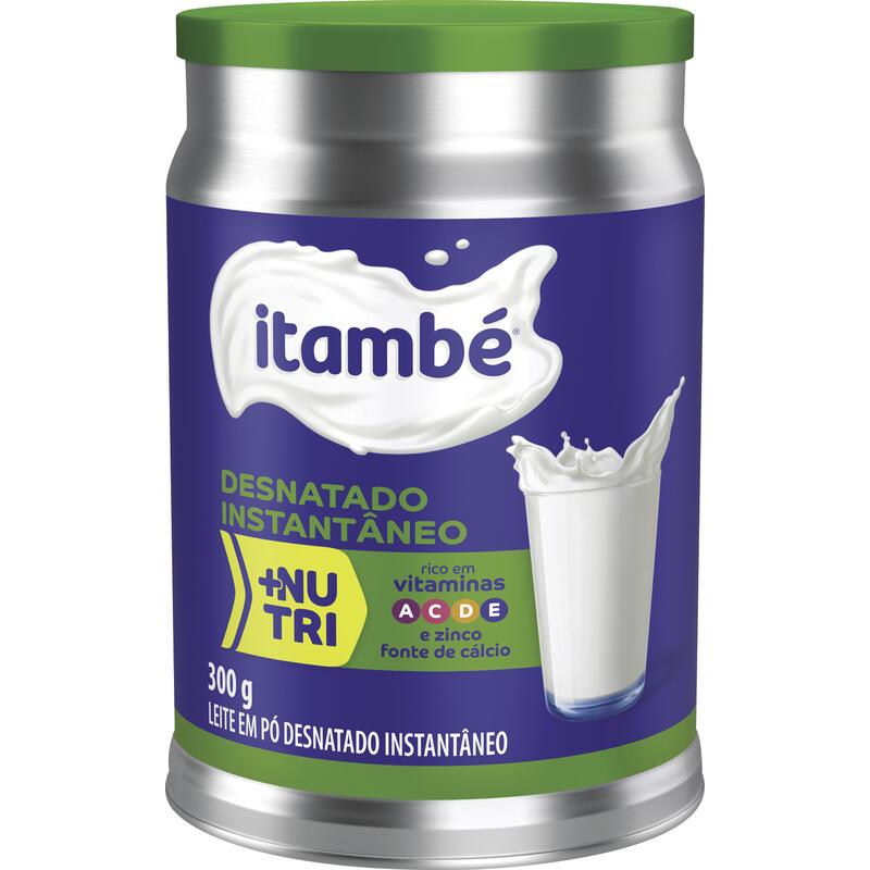 Leite em Pó Desnatado Instantâneo ITAMBÉ Lata 300g