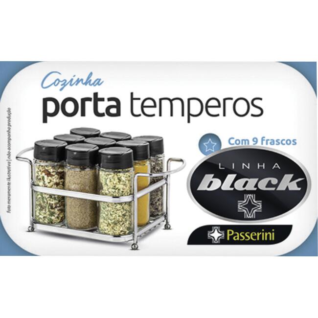Suporte para Temperos Passerini Black un