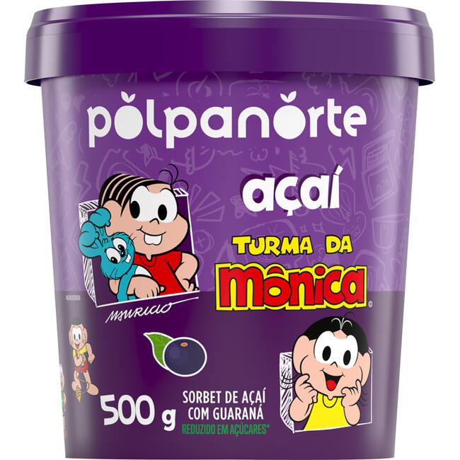Açaí POLPANORTE Turma da Mônica Tradicional 500g