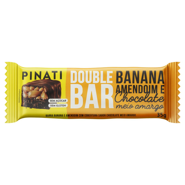 Barra Nuts Pinati Double Super Saúde Banana e Amendoim 35g